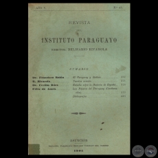 REVISTA DEL INSTITUTO PARAGUAYO - N° 43 - AÑO V, 1903 - Director: BELISARIO RIVAROLA