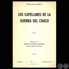 LOS CAPELLANES DE LA GUERRA DEL CHACO - Por VÍCTOR AYALA QUEIROLO