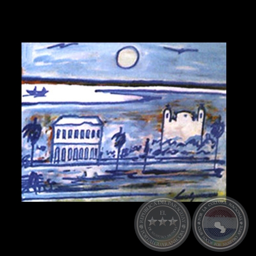 CABILDO DE ASUNCIÓN - Óleo de LUCIO AQUINO
