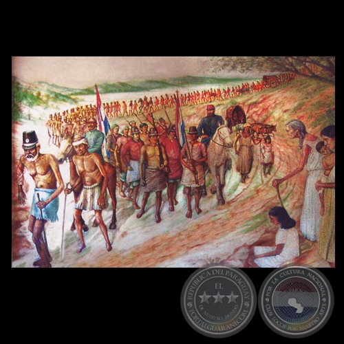 HACIA CERRO CORÁ, MURAL - Obra de ROBERTO HOLDEN JARA