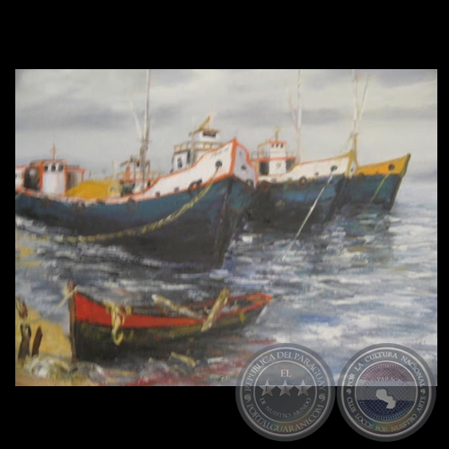 PUERTO - Óleo de JORGE VON HOROCH