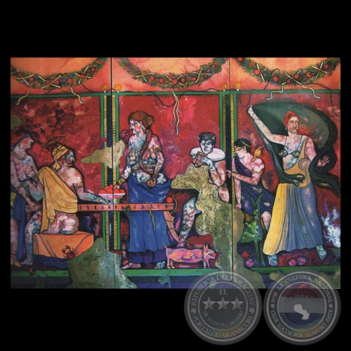 LA CAIDA DE POMPEYA, 1968 - Técnica Mixta de RICARDO MIGLIORISI