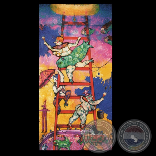 UNA ESCALERA AL CIELO, 1984 - Técnica Mixta de RICARDO MIGLIORISI