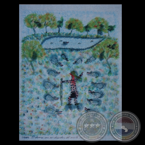 EL ORIGEN DE LA PINTURA (Del libro) - Obra de Ógwa Flores Balbuena - Año 2008