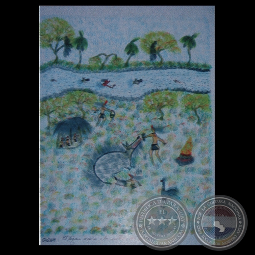 EL ORIGEN DE LA PINTURA (Del libro) - Obra de Ógwa Flores Balbuena - Año 2008