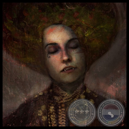 RETRATO - Óleo collage e intervención digital de SAMUEL ARAYA