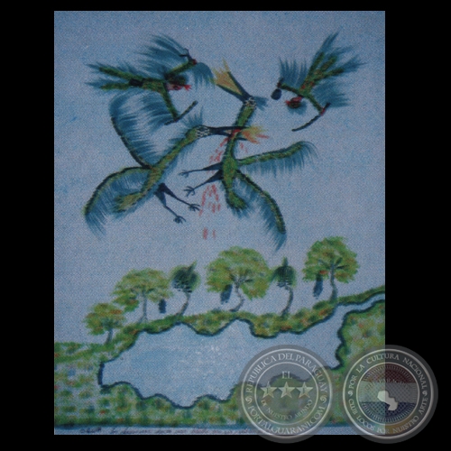  	EL ORIGEN DE LA PINTURA (Del libro) - Obra de Ógwa Flores Balbuena - Año 2008 