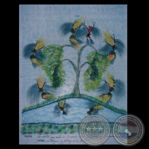 EL ORIGEN DE LA PINTURA (Del libro) - Obra de Ógwa Flores Balbuena - Año 2008