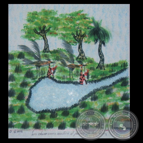 EL ORIGEN DE LA PINTURA (Del libro) - Obra de Ógwa Flores Balbuena - Año 2008