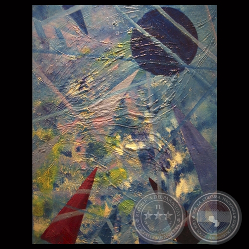 ABSTRACCIÓN GEOMÉTRICA -CONSTRUCTIVISMO ESPACIAL - Óleo y técnica mixta de ADRIANA SHEREM