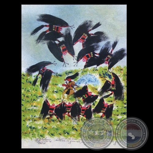 EL ORIGEN DE LA PINTURA (Del libro) - Obra de Ógwa Flores Balbuena - Año 2008