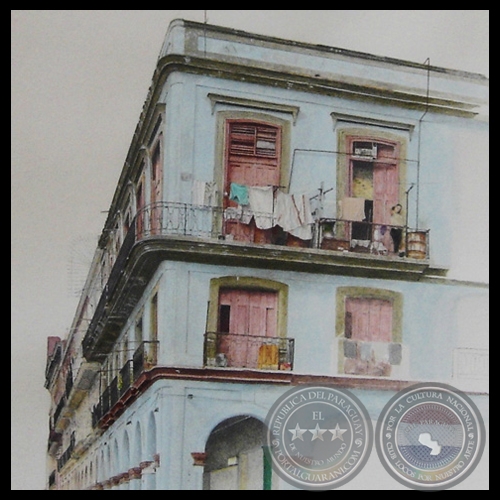TODAS LAS ESQUINAS DE LA HABANA - Acuarela de OLIVER BALDIVIESO