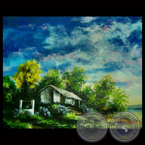  CAMINO DE AGUA, PAISAJE DE SAN IGNACIO, MISIONES, 2010 - Tinta acrílica de GLORIA VALLE 