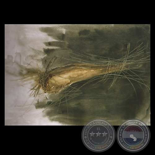 PARTO NORMAL, 1999 - Acrílico y carbonilla sobre tela de DORIS STRÜBING