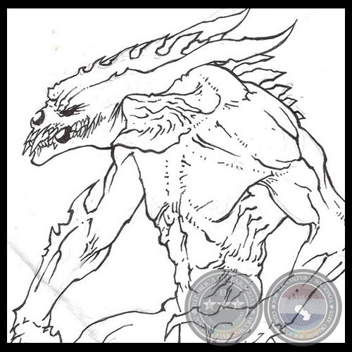ALGÚN DEMONIO - Dibujo de DAVID BUENO VILLAFAÑE