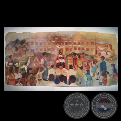 BOCETO PARA MURAL - Obra de Olga Blinder - Año 1956