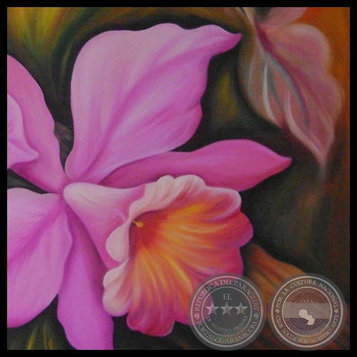 ORQUÍDEAS ROSADAS - Óleo de NORMA BÜTTNER