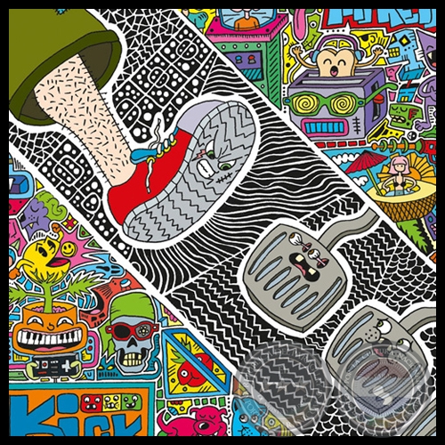 COVER ART FOR KICK THE CLUTCH - Ilustración de Guillermo Goony