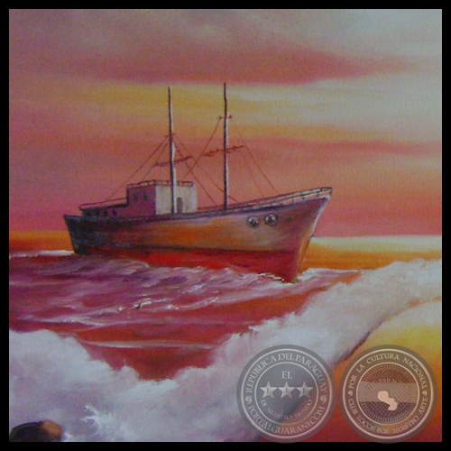 ATARDECER EN EL MAR II - Óleo de NORMA BÜTTNER