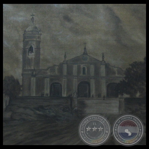 1ª IGLESIA DE LA ENCARNACIÓN - Óleo sepia sobre lienzo de ROSA MONTES (RUMO)