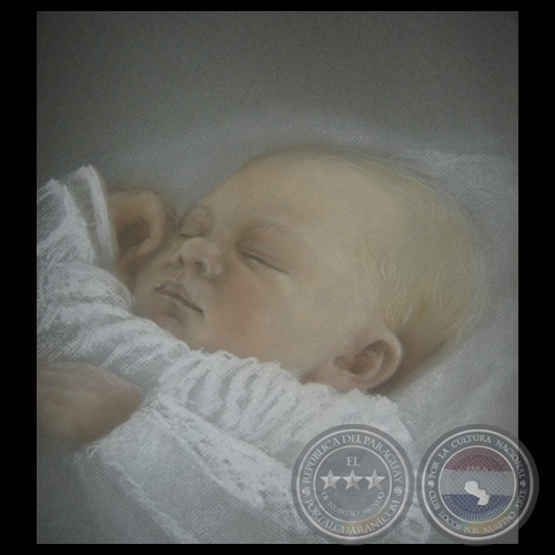 ESTUDIO, 2011 - Tiza pastel sobre papel cansón color de GLORIA VALLE