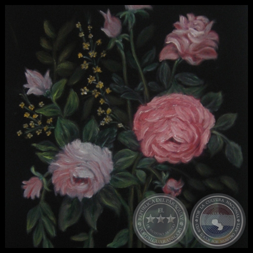 FLORES y ORQUÍDEAS - Óleos de ROSA MONTES
