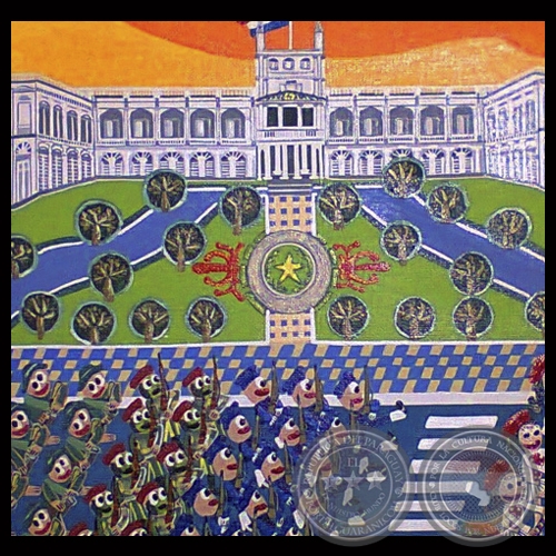 EL PALACIO DE LOS LÓPEZ (detalle) - Acrílico sobre lienzo de Ana Carina Aranda Miranda