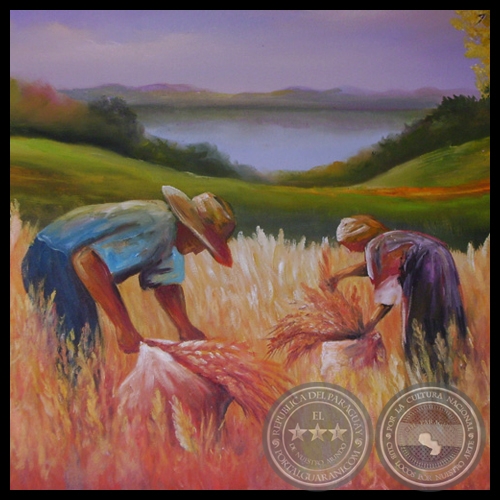 LA COSECHA - Óleo de NORMA BÜTTNER