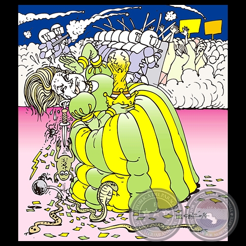 DILMA Y EL MUNDIAL - Obra de CALÓ - 14 de Junio de 2014