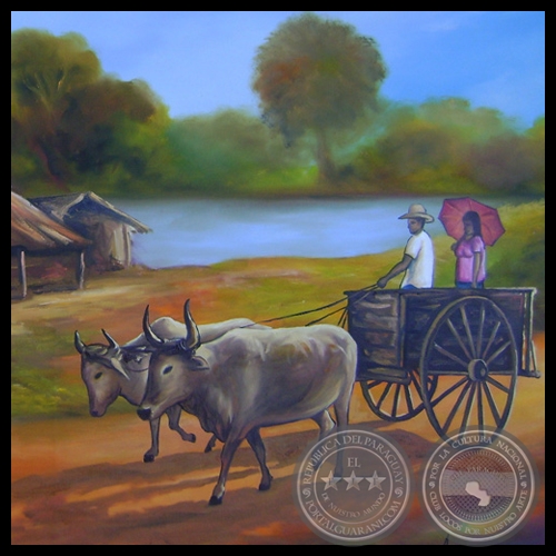 RANCHO CAMPESINO - Óleo de NORMA BÜTTNER
