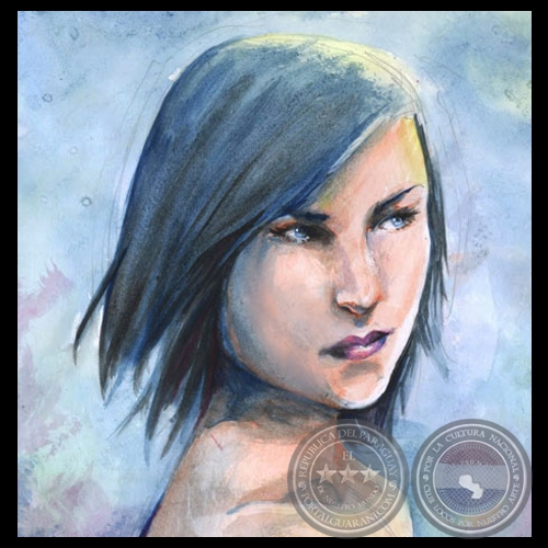 CHICA EN ACUARELA, 2009 - Acuarela de CAMILA SILVERO
