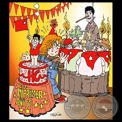 FELIZ CUMPLEAÑOS - Obra de CALÓ - 24 de Abril de 2014