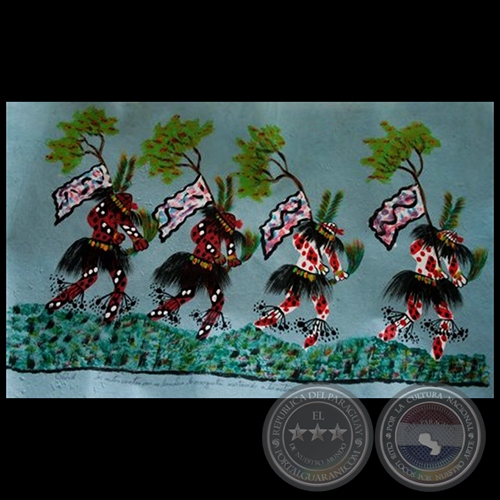 DIBUJO INDÍGENA 35 - Obra de OGWA FLORES - Colección GRUPO LIEBIG