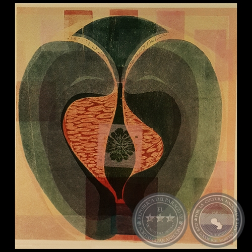 SERIE DE LOS ALQUIMISTAS, 1977 - Xilografía de EDITH JIMÉNEZ
