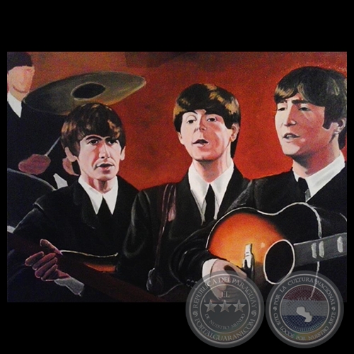 THE BEATLES, 2014 - Pintura de NICOLÁS MONGELOS