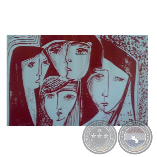 Mujeres - Serigrafía de Olga Blinder