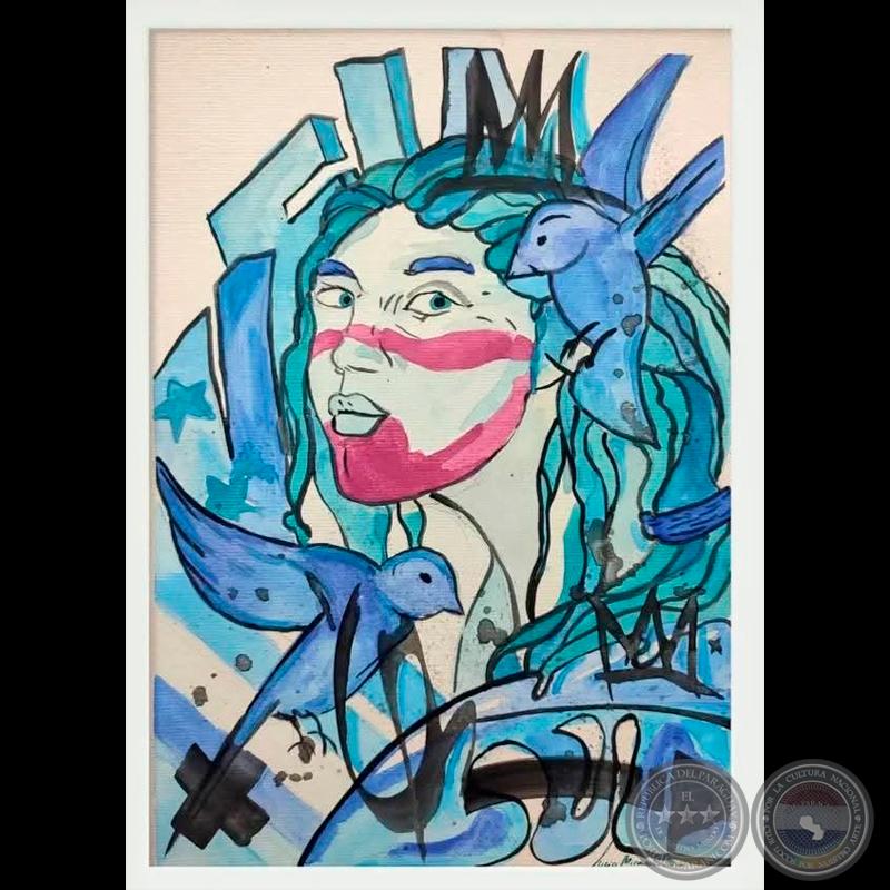 AVE AZUL - Obra de Lucio Miranda