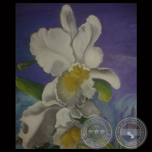 ORQUÍDEA BLANCA, 2013 - Obra de AIDA DE LÓPEZ DE FILIPPIS
