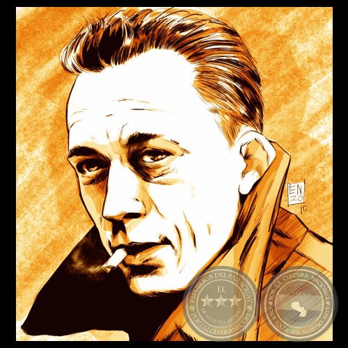 ALBERT CAMUS. NOVELISTA, ENSAYISTA, FILÓSOFO - Ilustración de ENZO PERTILE 