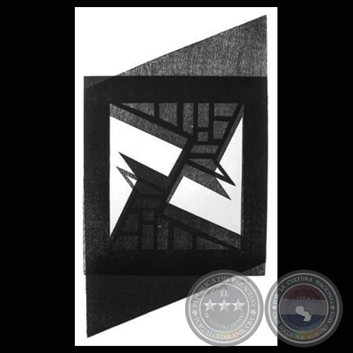 SIN TÍTULO, 1974 - Xilograbado de ALBERTO MÉNDEZ