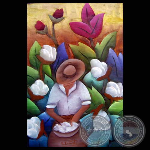 ALGODONERO - Xilopintura de ANDRÉS CAÑETE (GALERÍA DE ARTE MATICES)