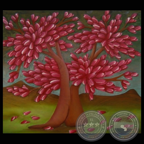 ÁRBOL, Xilopintura de ANDRÉS CAÑETE (GALERÍA DE ARTE MATICES)