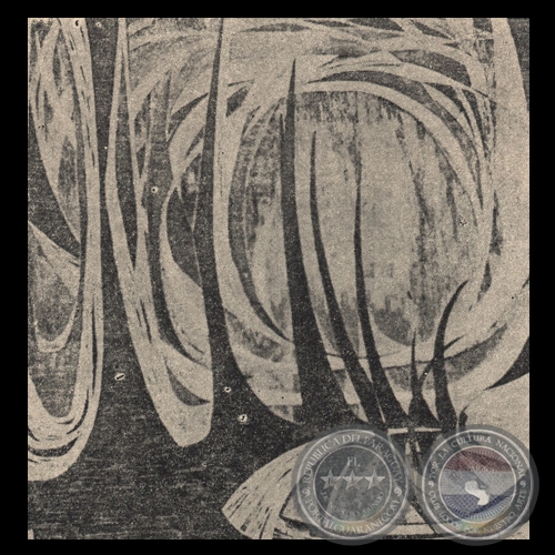 COMPOSICIÓN, 1964 - Xilograbado de CARLOS COLOMBINO
