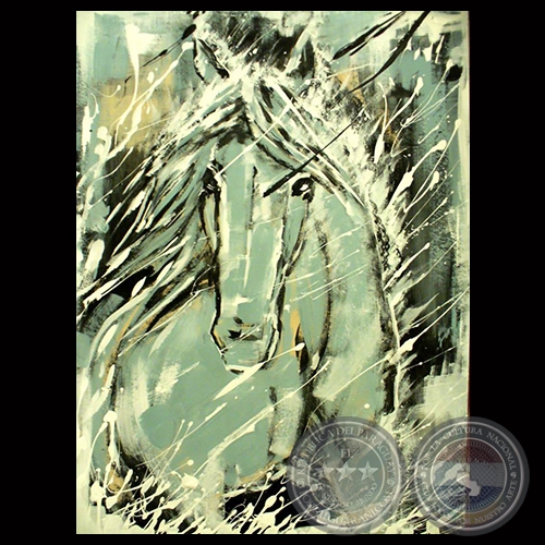 CABALLOS IN THE RIAN, 2014 - Obras de RAQUEL ROJAS PEÑA