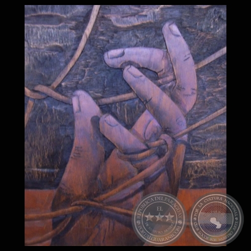 MANOS, 2011 - Xilopinturas de CARLOS COLOMBINO (GALERÍA DE ARTE MATICES)