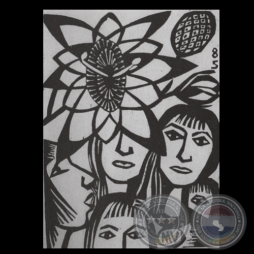 SERIE PASIONARIA, 1986 - Xilografía de MIGUELA VERA