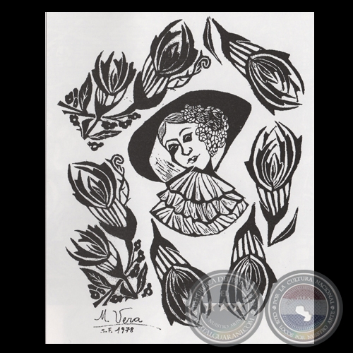 AMPARITO EN PRIMAVERA, 1978 - Xilografía de MIGUELA VERA