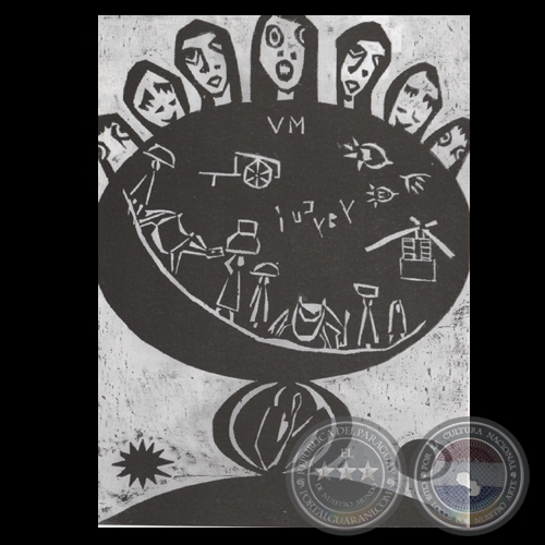 YBYCU&#700;I RAPÉ, 1975 - Xilografía de MIGUELA VERA