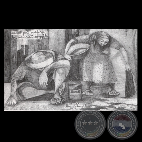 CARAÍ POLÍ OPYTU&#700;U HA ÑA TANÍ AOYOHEI, 1961 - Obra de MIGUELA VERA