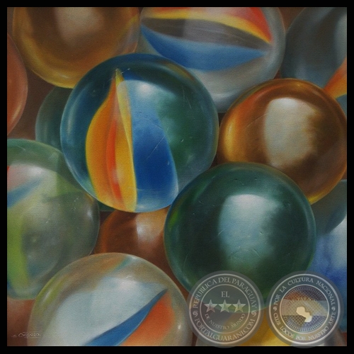 BOLITAS, 2011 - Óleos de EUGENIA ORTIGOZA (GALERÍA DE ARTE MATICES)